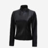 Arezoo Women's Black Real Leather Jacket