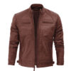 Men’s Cognac Wax Real Leather Biker Jacket | Superior Quality Jacket