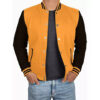 Men's Letterman Style Black and Yellow Varsity Jacket - Highschool Jacket (Almost Gone)