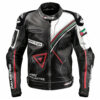 Freedom Rider: Free Palestine Leather Jacket Lambskin Black and White