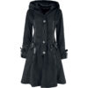 Women's "Edelmina Coat" Coats black by Poizen Industries