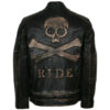 Skull Leather Jacket New Look Biker Jacket Mens