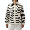 Women's Monochrome Zebra Stripe Jacke