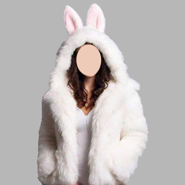 Women's Chic Winter Bunny Faux Fur Coat