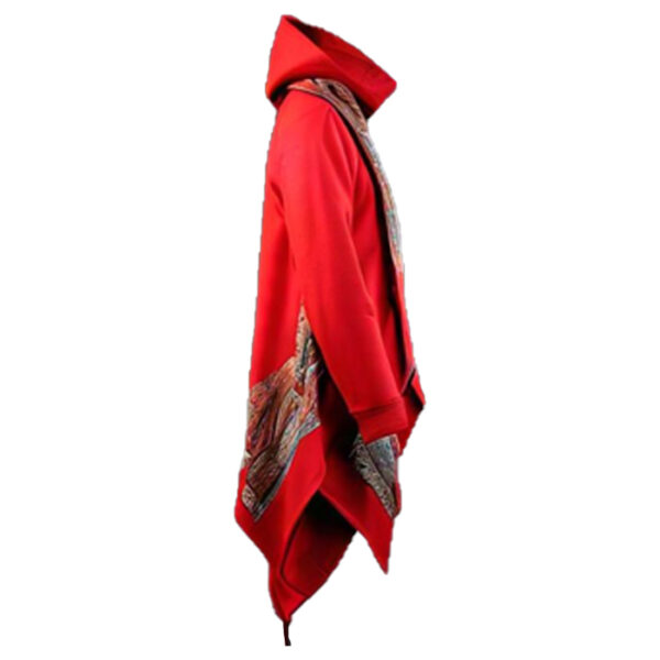 Zyppra Women's Winter Scarf - Embroidered Wool Shawl & Wrap, Thick Warm Foulard, Cozy Blanket for Cold Weather - Image 4