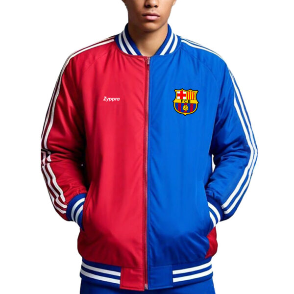 Barcelona Colorblock Track Jacket  Red & Blue