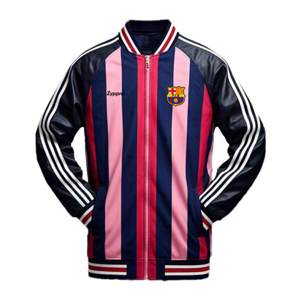 Men's Stylish FC Barcelona Striped Jacket