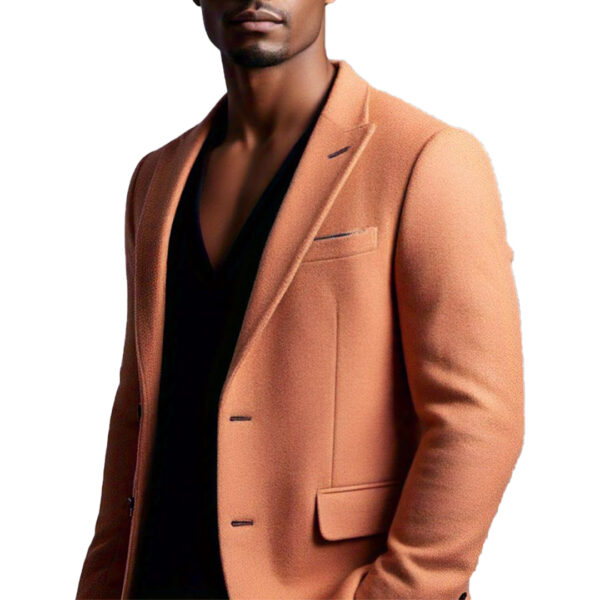 Men's  Modern Camel Blazer with Tailored Fit